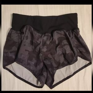 Zella Athletic Running Shorts Size XXS Camo with Built-in Briefs,